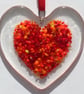 Handmade Fused Glass Red or Pink Love Heart - Hanging Decoartion - Suncatcher  - Image 4