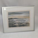 Fair Winds, Early morning seascape, mounted and framed