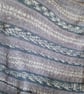 Hand Knitted Baby Blanket – Neutral Greys & Cream, Fair Isle Style  - Image 2