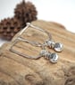  Silver Pebble Drops Earrings - Image 5