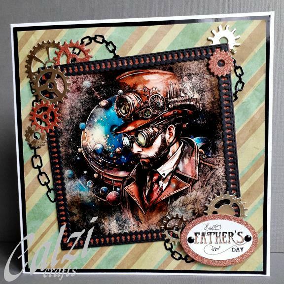 Steampunk Gentleman Father's Day Card