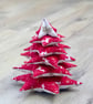 Fabric Christmas Tree Table Decoration with Snowflake design - Image 2