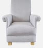 Kids Armchair Laura Ashley Belton Grey Fabric Children's Chair Boys Girls Seat - Image 1