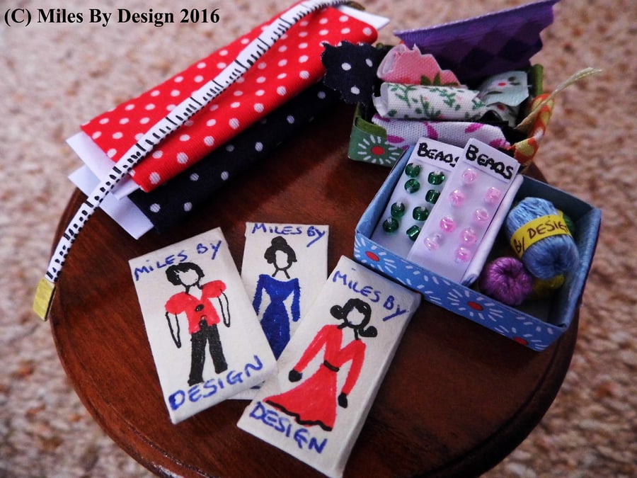 1:12 Scale Dolls House Haberdashery Set