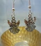 Silver tone Angel charm Earrings - Image 2