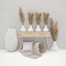 Fuzzy Skin Textued Taper Vase for faux flowers or a Planter in organic plastic