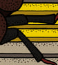 Mind the ga...beetles (mini British Transport dystopia) - Giclee Print (Unframed - Image 8