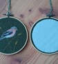 Chaffinch Embroidery Hoop Art - Image 3