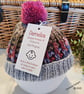 Designer Hand Knitted Soft Baby Beanie Hat with Merino Wool 0-3 months - Image 1