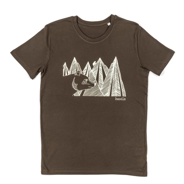 Mens Mountain Bear organic T-shirt