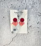 Screen Printed Heart Studs - Image 3