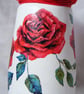 Recycled glass red rose vase - Image 6