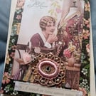 Vintage-style Sewing Card - Pretty Greeting Card - Keepsake