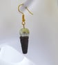 Mint & Chocolate Ice Cream Cone Earrings with gold plated ear-wires - Image 5