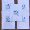 Fused glass keepsake card -allium 