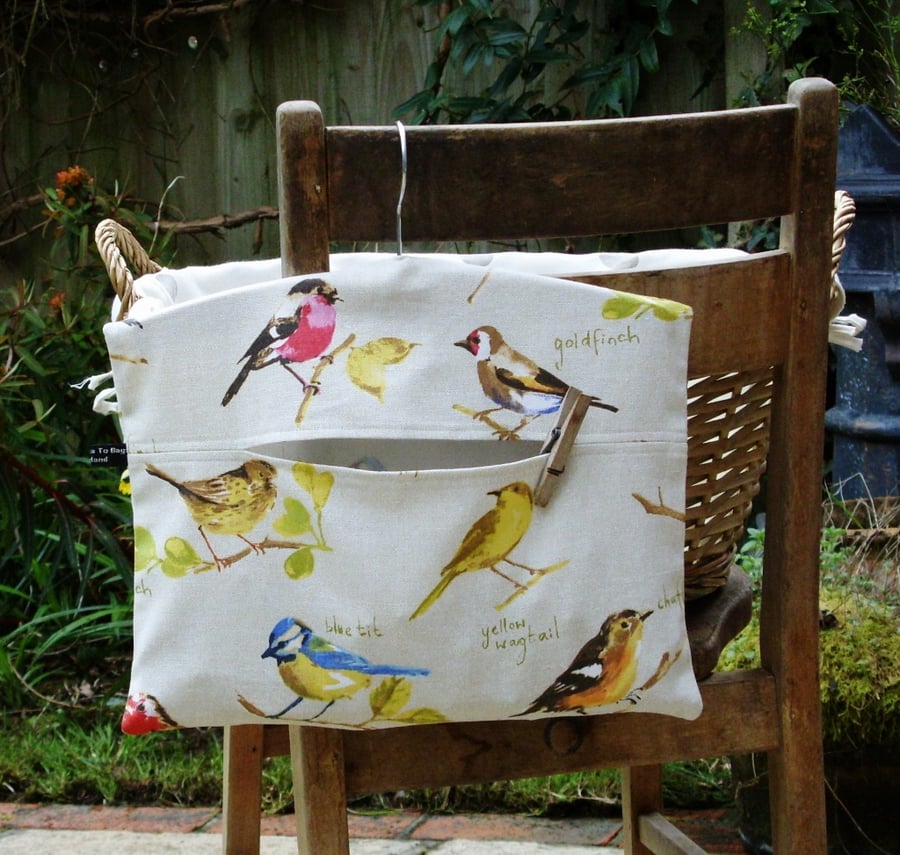 British Birds Clothes Peg Bag