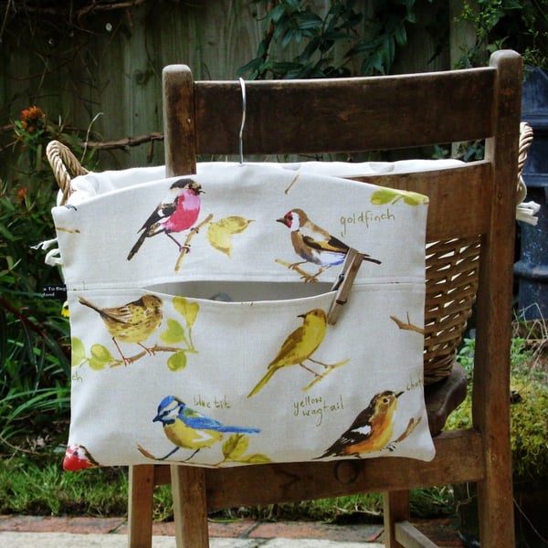 British Birds Clothes Peg Bag