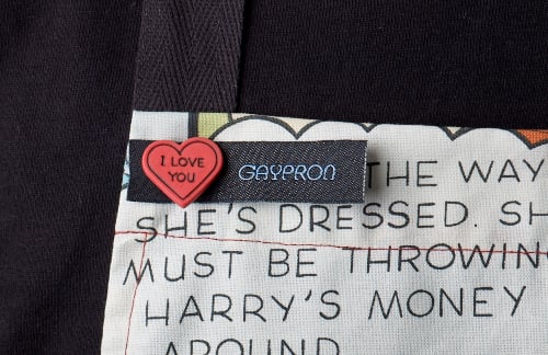 GAYPRON in 'All I want for Christmas'  pin-up  fabric by Alexander Henry