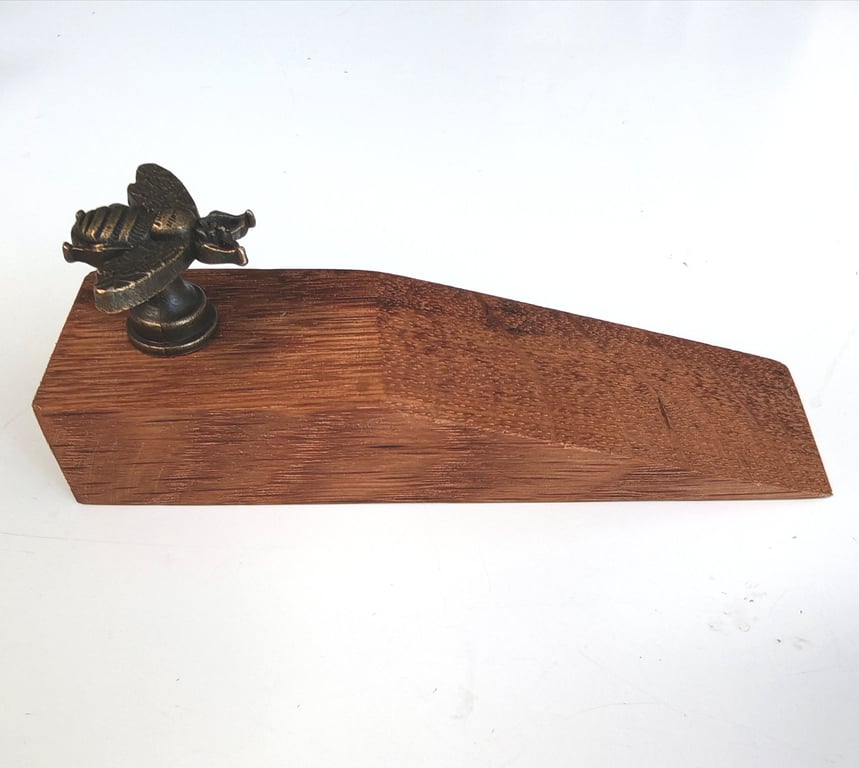 Bee Oak Door Stop - Bee Oak Door Wedge