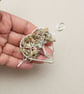 Aventurine Tree of Life Shawl Pin Silver Plated Heart Tree of Life ...