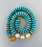 Turquoise and pearl necklace 