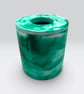 Teal Green Marbled Reed Diffuser Holder for 100 ml Squat Home Fragrance Bottle - Image 10