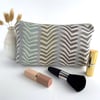 Cosmetic Bag with Chevrons Pattern