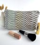 Cosmetic Bag with Chevrons Pattern - Image 1