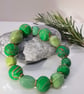 Colourful jewellery - bright green polymer clay bracelet - Image 5