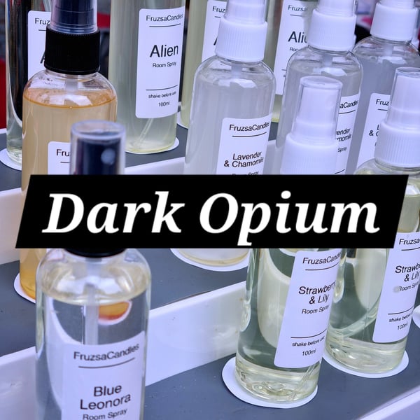 Luxury Dark Opium Perfume Inspired Room & Linen Spray Handmade, Hand-poured, Hig