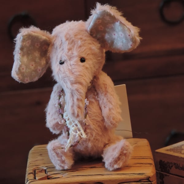 Vintage Style Hand Sewn  5"  Elephant