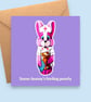 Nurse Bunny Get Well Card - Some-Bunny's Feeling Poorly - Rabbit Recovery Card