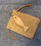 Lucky wooden fish keychain keyring hand made in Cornwall - Image 3
