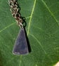 Designer Silver Pendant Necklace - Pink Quartz on Textured Silver - Image 4