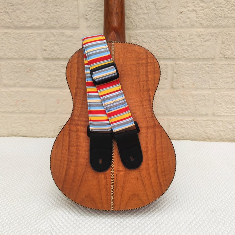  1.5 inch Wide Adjustable Striped Ukulele Neck Strap