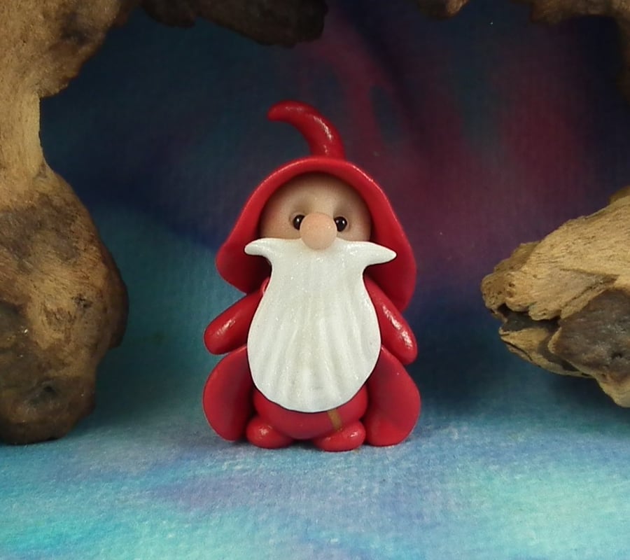Gnome 'Nicholas' hiding in plain sight Undercover Santa by Ann Galvin