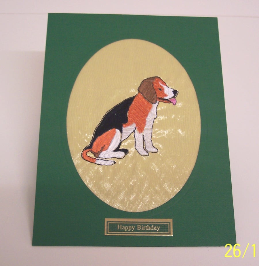 Happy Birthday Beagle Card