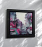 Daydream in pink acrylic abstract framed  - Image 1