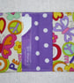Flip Card Wallet. Love and Peace Print Fabric - Image 3