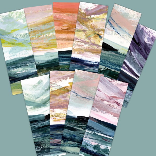 Perfectly Imperfect Seascape 10 Bookmarks Set - 107