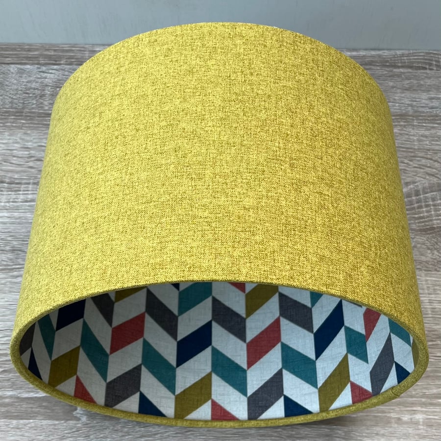 Angus - Yellow - Double Sided - Geometric Lampshades