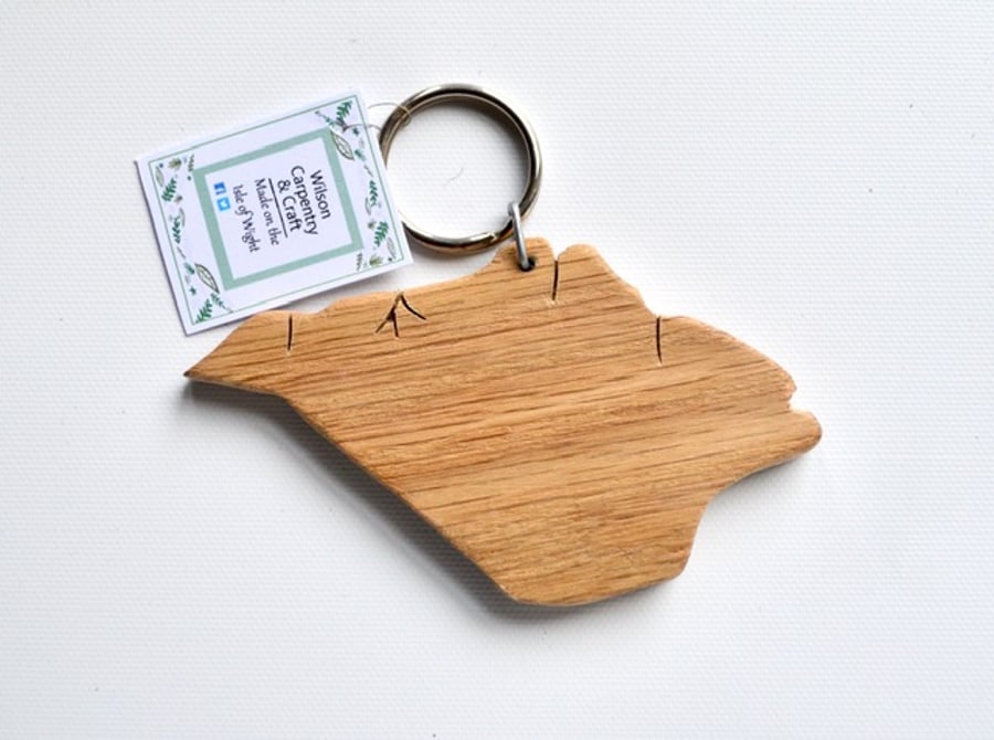 Isle of Wight Oak Key Ring
