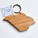 Isle of Wight Oak Key Ring