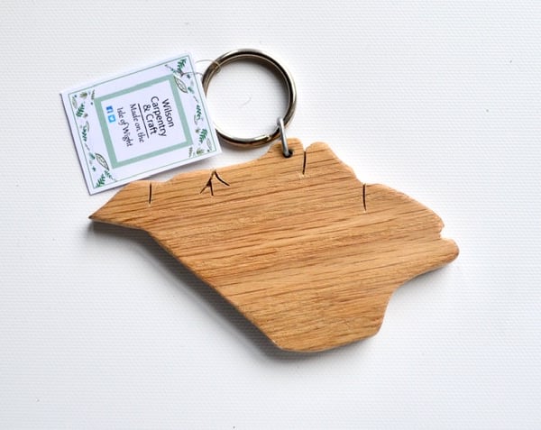 Isle of Wight Oak Key Ring