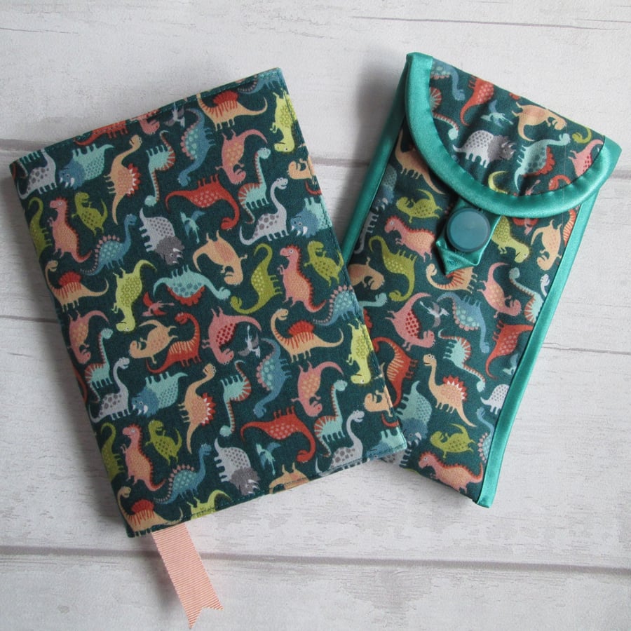 Gift Set - Dinosaurs A6 Notebook & Glasses or Phone Case