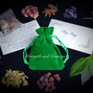  Mojo Spell bag Gris Gris for strength and courage spells Wicca Pagan 