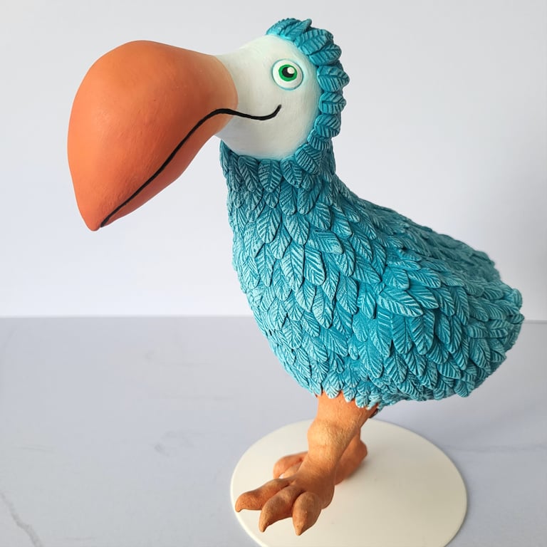 DODO - polymer clay bird sculpture. 