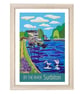 Surbiton by the river travel poster print by Susie West - Image 3