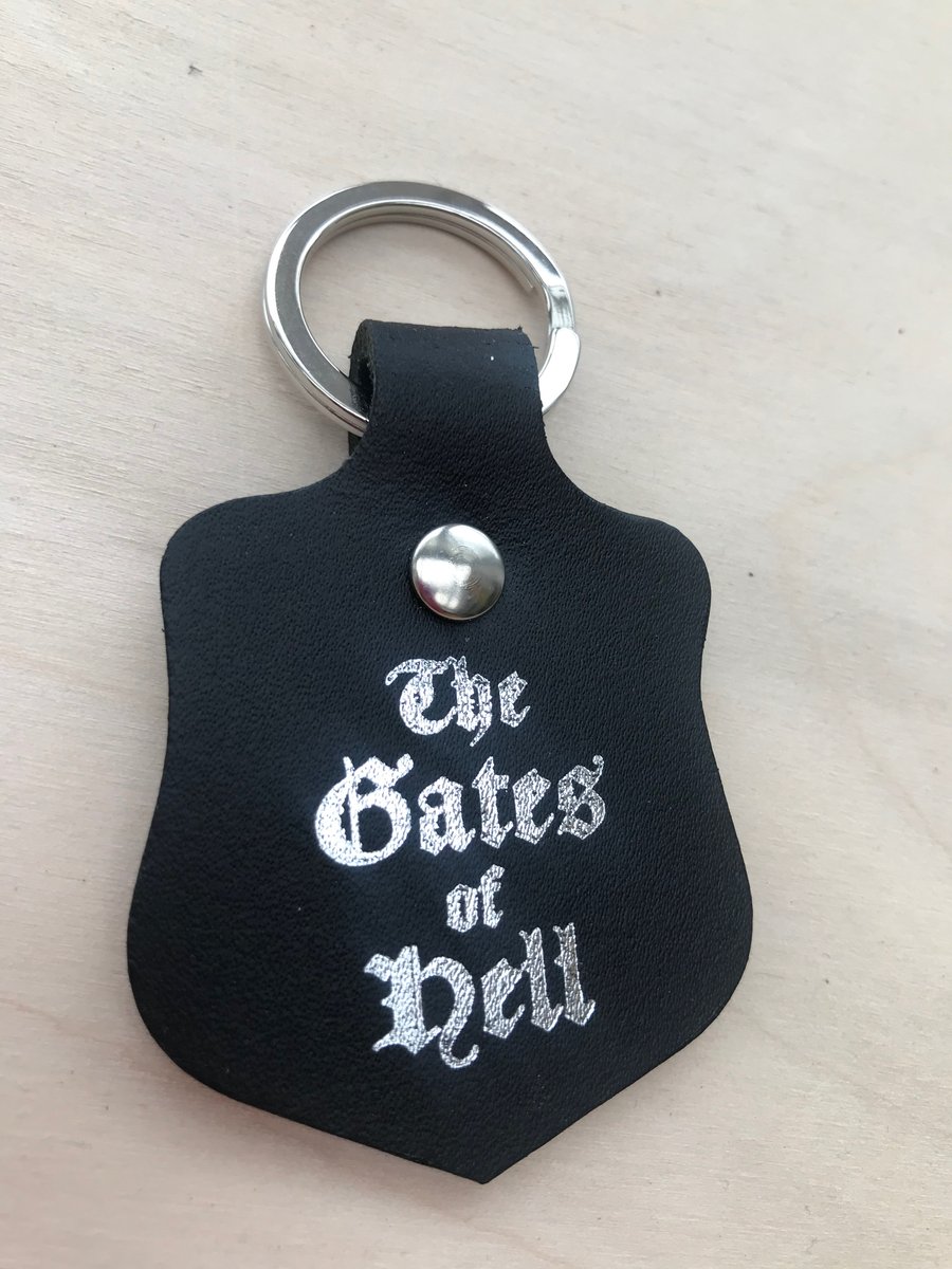 "Gates of Hell" Leather Keyfob