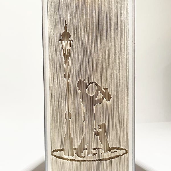 Saxophone Player with Dog 180 Cut & Fold Book Folding Pattern - EMAILED PDF